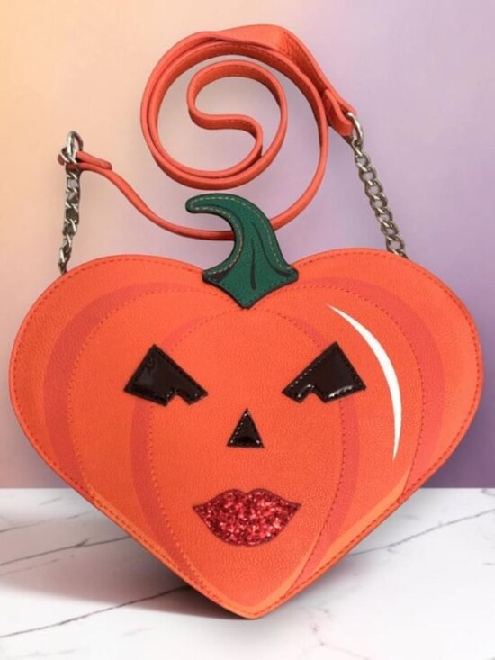 Betsey Johnson Handbags - Betsey Johnson Kitsch XO Ginger Pumpkin Crossbody Bag - New With Tags